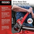 thumbnail image 2 of RIDGID #24 24" 3" Capacity Straight Pipe Wrench, 31030, 2 of 2