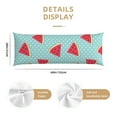 thumbnail image 2 of Naloa Watermelon Super Soft 20x60 Body Pillow Case,Long Side Hidden Zipper（PILLOWS ARE NOT INCLUDED）, 2 of 6