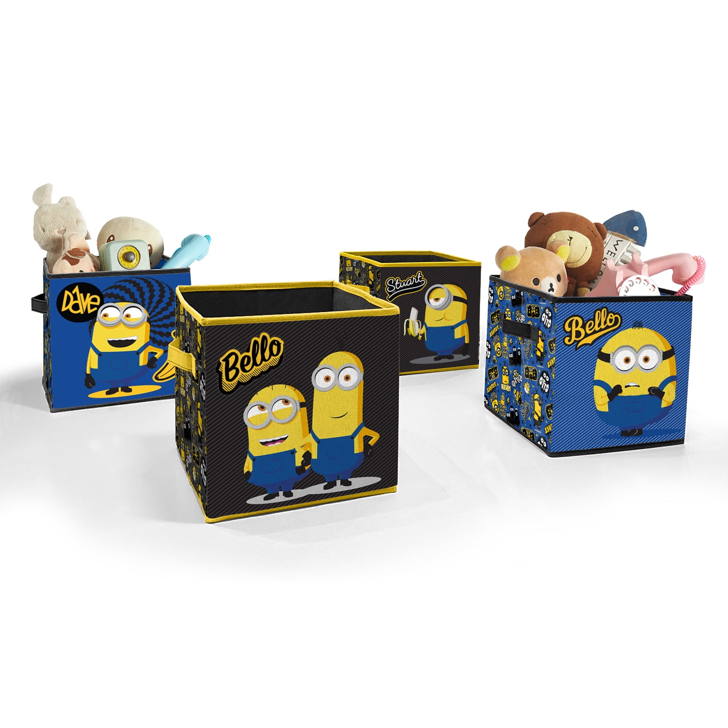 Heavy Duty Minion Made Despicable Me Storage Stool Cube Padded Lid Stool Chest. 