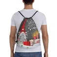 thumbnail image 2 of Kdxio Traditional Scandinavian Dwarf Print Drawstring Backpack Bag,Waterproof Draw String Back Sack, Gym Drawstring Bags Swim Bag For Unisex, 2 of 9