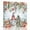 Blue, variant on Canvas Print Wall Art Oil Paintings Winter Red White Gnome on Linen Picture Prints Artwork for Living Room Kitchen Bathroom Bedroom