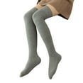 thumbnail image 4 of Baqcunre Long Socks Thigh High Cotton Socks, Women Knit Thigh High Socks Over The Knee High Leg Warmers Winter Long Boot Stockings, Socks for Women, Mens Socks, 4 of 6