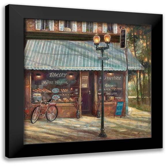 Manning, Ruane 12x12 Black Modern Framed Museum Art Print Titled - Pastry Shop