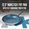thumbnail image 5 of Thyme & Table 12.5" Non-Stick Fry Pan - Blue, Granite Collection, 5 of 11