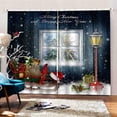 thumbnail image 1 of 3 Piezas 3D Navidad Cortinas de Ventana Cortina de Pared Hogar mitorio Decoración de Pared 6 Paneles Sala de mitorio Ventana Corti perfecl Cortinas de ventana 3D para dormitorio, 1 of 7