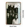 thumbnail image 2 of Placa de Metal Vintage de hierro, banda U2, pintura Rectangular, arte de pared, decoración del hogar, 20x30cm, 2 of 9
