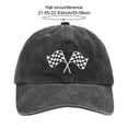 thumbnail image 7 of Jiibva Baseball Cap for Men Women Checkered Flags Race Car Flag Hat Adjustable Trucker Hat Unisex Dad Hat Sports Cap, 7 of 7