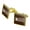 Gold, variant on Dodo Bird Preservation Society Square Cufflink Set - Silver or Gold