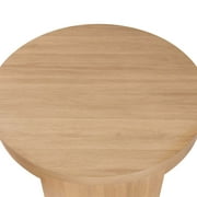 Beautiful by Drew Barrymore Mod Round Coffee Table, Warm Honey Finish