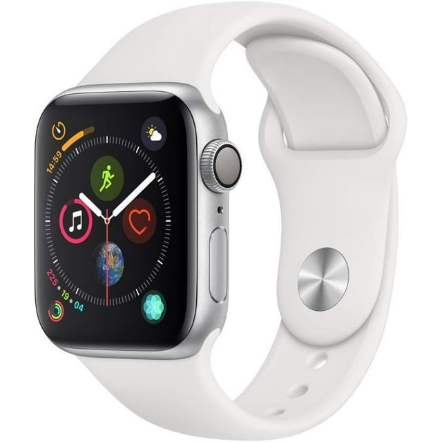 Refurbished Apple Watch Series 4 Aluminum 40mm A1977 (GPS Only, No Cellular) Silver (Grade A+)