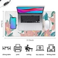thumbnail image 5 of Pink Picture Flower Mouse Pads Pad Mouse Waterproof Washable for Office Home Work Gaming Gifts Tables Mouse Pad Rubber Base Mousepad with Stitched Edges 35.4x15.7inches, 5 of 7