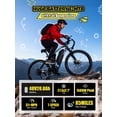 thumbnail image 6 of ESKUTE M200D Electric Mountain Bike for Adults, 27.5" Full Suspension E-Bike, 750W Brushless Motor, 20 MPH Speed, 48V 20.8Ah , 80 Miles Range, Step-Over Electric Bicycle Black, UL2849, 6 of 7