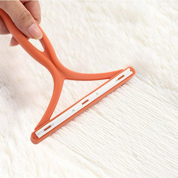 Eliminador de pelusas para pelo de mascotas, afeitadora de tela, abrigo, cepillo de pelusa para ropa (naranja) Ndcxsfigh Libre de BPA