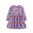 thumbnail image 5 of Vividxx Girl Halloween Dress Pumpkin Print Dress Kids Long Sleeve Party Dress Toddler Fall Party Casual Outfit 7-8 Years, 5 of 5