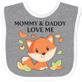 thumbnail image 3 of Inktastic Mommy and Daddy Love Me Little Fox Boys or Girls Baby Bib, 3 of 4