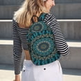 thumbnail image 7 of Balery Mandala Vintage Canvas Backpack for Men and Women - Large Capacity, Durable Travel Laptop Bag for School, Work, Hiking, and Outdoor Activities, 7 of 7