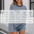 thumbnail image 3 of Yutgune Women's Striped Sweatshirt Crew Neck Long Sleeve Shirts Loose Casual Fall Top, 3 of 6