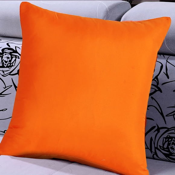 HANXIULIN Lot de 2 Coton Confortable Couleur Unie Housse de Coussin Décorative Carrée Taie d'Oreiller Sublimation Housses de Coussin Vierges Taie d'Oreiller pour Canapé Lit (18x18 Pouces/45x45cm)