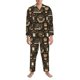 thumbnail image 3 of Fotbe coffee shop house Pijama de Hombre con Estampado de Manga Larga, Conjunto de 2 Piezas, Ropa de Dormir Suave y Cómoda con Bolsillos-Medium, 3 of 7