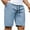 Light Blue, variant on Kmdttou Men's Hiking Cargo Shorts Summer Solid Color Straight Leg Shorts Cropped Shorts Casual Sports Shorts (Regular and Big & Tall Sizes)