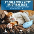 thumbnail image 4 of Steamy Pet Brush for Cats and Dogs, 3-in-1 Electric Spray Cat Brush for Indoor Cat, Rechargeable Pet Steam Brush for Shedding & Massage, Water Spray Hair Deshedding Tool for Tangled & Loose Fur, Blue, 4 of 8