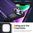 thumbnail image 6 of Decase for iPhone 15 2023 with Hidden Kickstand Case,Drop Proof Hybrid Shockproof Rugged TPU Bumper Hard PC Back Cover Anti-Scratch Case for iPhone 15,Purple, 6 of 8