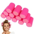 thumbnail image 1 of 12 rizadores de pelo: rulos de esponja para rizos sin calor, flexibles para dormir, para peinados cortos y largos., 1 of 6