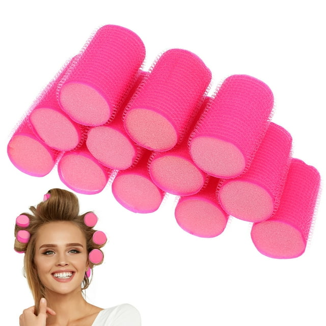 12 rizadores de pelo: rulos de esponja para rizos sin calor, flexibles para dormir, para peinados cortos y largos.