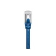 thumbnail image 2 of Monoprice Cat7 Ethernet Patch Cable - 2 Feet - Blue | Network Internet Cord - Flexboot RJ45 Stranded 600Mhz S/FTP CMX Pure Bare Copper Wire 26AWG - Entegrade Series, 2 of 6