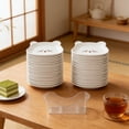 thumbnail image 4 of Plastic Serving Tray Set with 8 Small Plates and Base for Snacks, Desserts, Parties, Dorm or Home Table Storage, 4 of 6