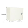 thumbnail image 5 of HERFIER Wall Mounted Plastic Box with Lock, Multi-Use Hanging Mailbox for Home, Office, 8.53x6.88x3.73in, 5 of 9