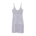 thumbnail image 4 of VEKDONE Strap Dress for Women Oversized Sexy Halter Scoop Neck Sundress Casual Side Split Backless Dresses Hollow Out Breathable Beach Dress Purple L, 4 of 7