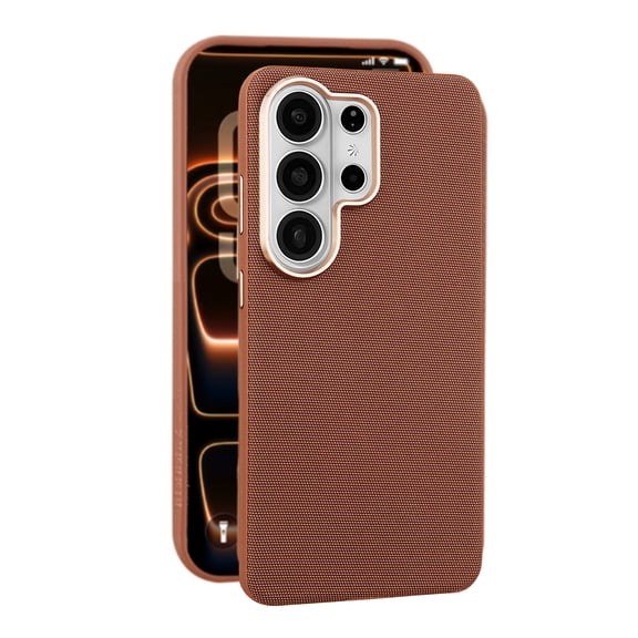 Dteck For Samsung Galaxy S26 Ultra Magnetic Back Case, Shockproof Anti-Scratch Wireless Charging Ultra Slim Lightweight Non-Slip Cover, Brown