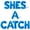 Blue, variant on Letter Balloons - SHES A CATCH 16" Inch Alphabet Letters Foil Mylar Balloon Bachelorette Party Banner (Black)