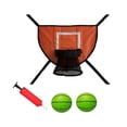 thumbnail image 4 of Mini trampolín de baloncesto con aro de baloncesto y soporte para exteriores con aro de seguridad para clavados. Accesorio para trampolín de todas las naranja, 4 of 8