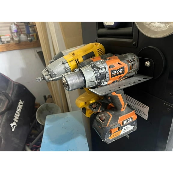 Power Tool Organizer with Magnetic Holder for Drills & Screwdrivers, Heavy Duty Wall Mount Storage  for Garage Workshop
