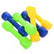 thumbnail image 1 of 6 Pcs Plastic Dumbbells Ergonomic Children Morning Exercise Barbells Hand Bar for Kindergarten (Random Color), 1 of 4