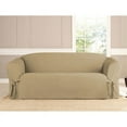 thumbnail image 3 of Linen Store Microsuede Slipcover Furniture Protector Cover, Perfect for Pets, Beige, Sofa, 3 of 5