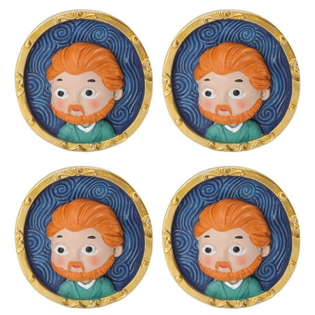 

Cute Fridge Magnet Van Gogh Fridge Magnet Premium Resin Strong Durable Cartoon Van Gogh For Whiteboard