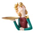 thumbnail image 1 of Escultura de bonita de cabellero bandeja de almacenamiento, centro de , soporte de decoración artística para mueble de TV, sala , Cabello amarillo BLESIY Escultura de escritorio, 1 of 8