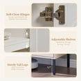 thumbnail image 5 of Aitjunz Modern TV Stand for TVs up to 65", Wood Entertainment Center w/Adjustable Shelves, 61.75‬"W Media Console Cabinet for Living Room, 5 of 8