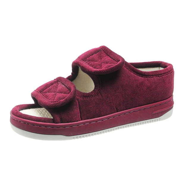 Sandalias diabéticas zapatos diabéticos ajustables para mujeres y hombres (38-39) rojo