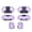 Purple, variant on Protective Case for Beats Solo Buds TPU Shockproof Cover, Clear Anti Drop Earbuds Case for Beats Solo Buds Earphone Protective Shell