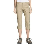 Eddie Bauer Ladies' Rainier Capri Pants, Khaki 14 - NEW