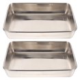 thumbnail image 1 of Weiweiguan 2 Pcs Plateaux à Serviettes en Acier Inoxydable Multifonctionnels (Argent), 1 of 7