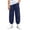 03-Navy, variant on Kids Boys Girls Cargo Pants Hiking Elastic Waist School Uniforms Long Pant with Pockets for 1-15 Years
