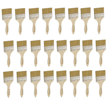 Disposable Auto Detail Car Detailing Brush 3" Dash Vents Dust Cleaning Interior, 24 Pack