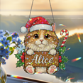thumbnail image 4 of 89Bloom Personalized Cat Ornament, Custom Cat craft stained glass, Suncatcher Craft Stained Glass, 4 of 8