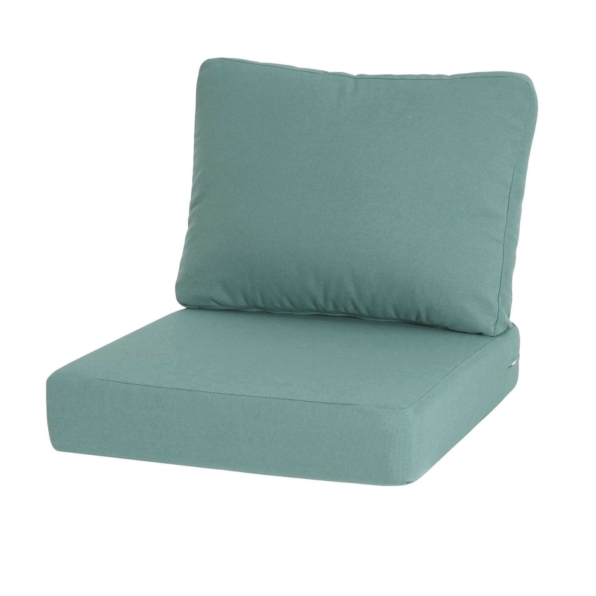 Jopath Outdoor Teal Club Chair Cushion Set with Seat Cushion and Back Cushion, Compatible with Most Club Chair for Patio Balcony Garden(Without Club Chair)