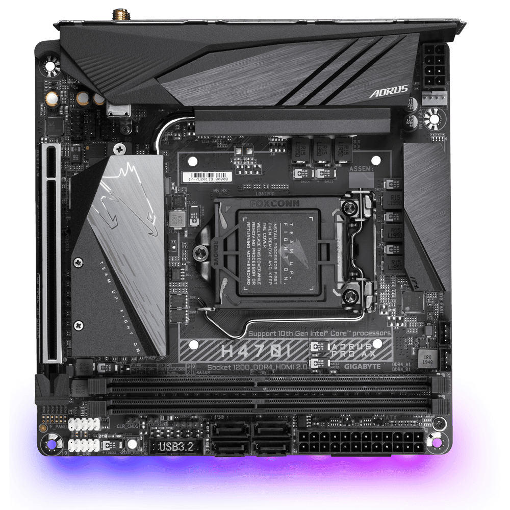 GIGABYTE Intel H470 Mini-ITX AORUS Motherboard